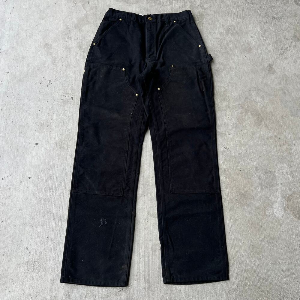 Carhartt black double knee work wear carpenter pants